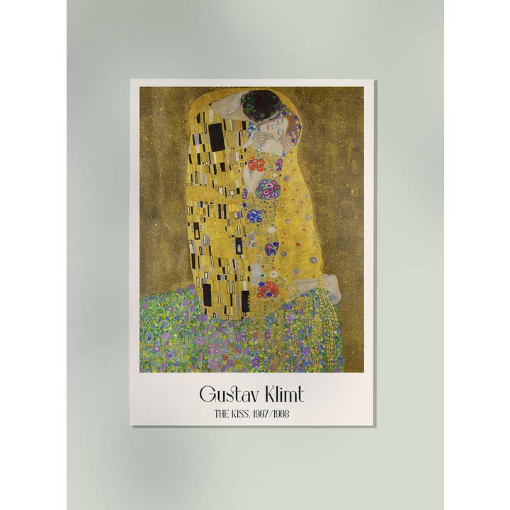 The Kiss by Gustav Klimt for wholesale by Rock Paper Scissors Wall Art