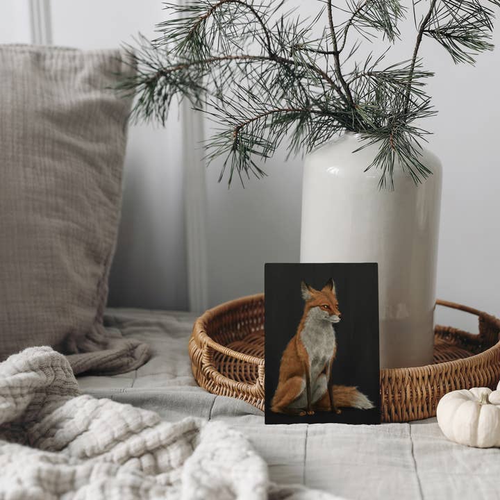 The Ugly Cat Studio - Wholesale Art Print - Red Fox Fine Art Print - Black Edition24