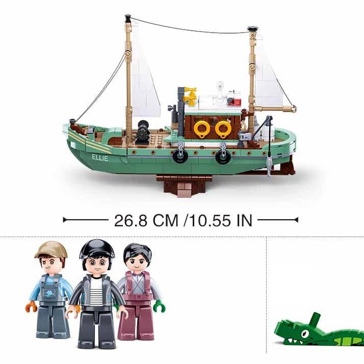 Sluban Europe BV - Wholesale Building Set - Kids - M38-B1119/Modelbricks fishing boat2