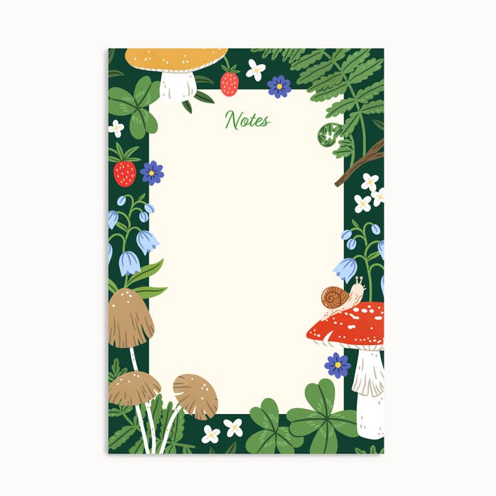 Linden Paper Co. - Wholesale Notepad - Mushrooms Notes | Notepad0