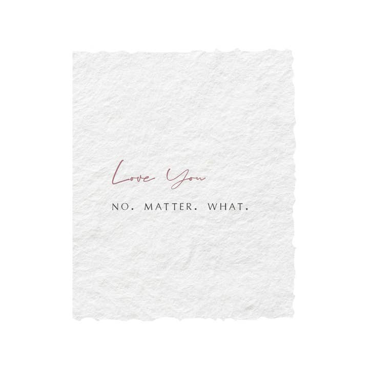 Paper Baristas – Großhandel Liebeskarte – Ich liebe dich, egal was passiert | Love Friend Grußkarte