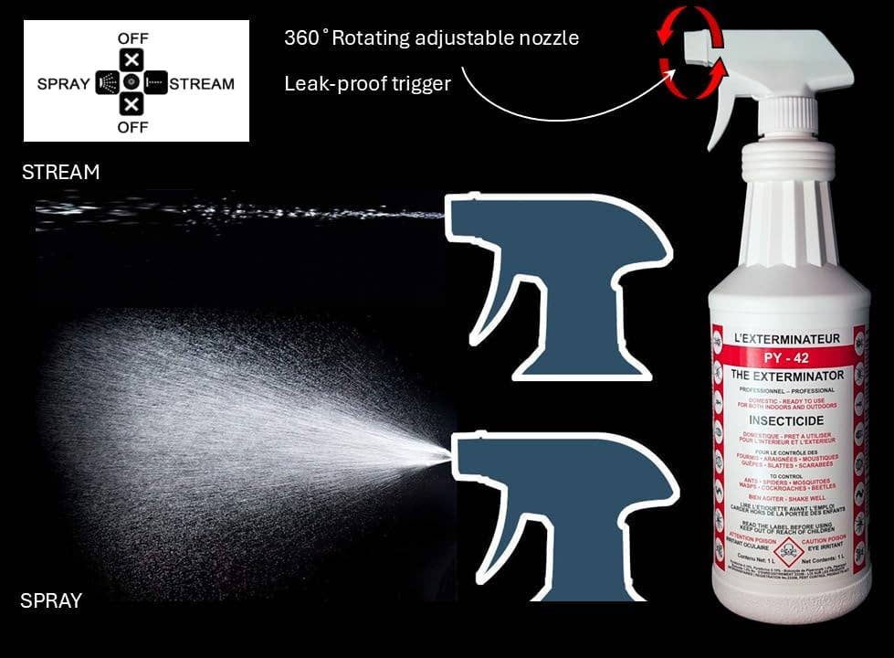 atomsbio - Wholesale Insect Repellent - The Exterminator PY-42 - Professional, Ready to use Insecticide, Indoor & Outdoor, Liquid1