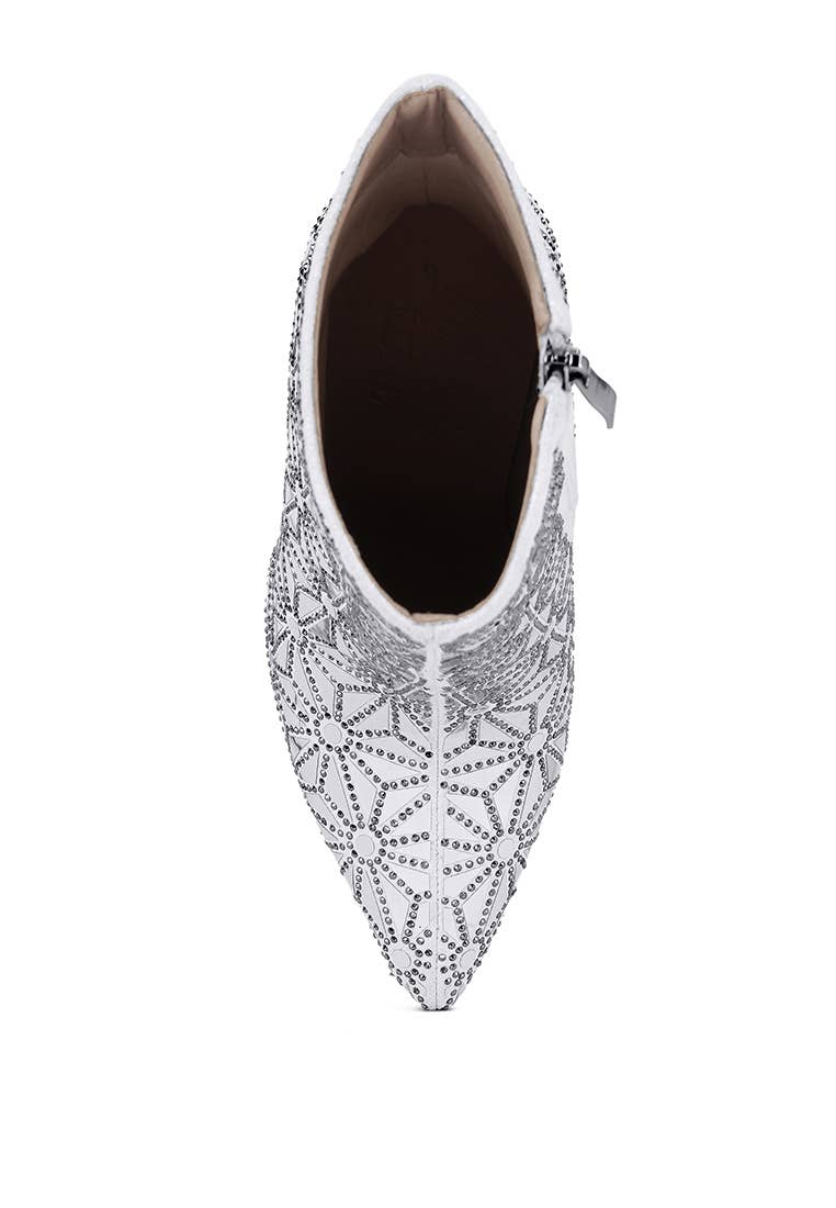 Rag Company - Wholesale Boots - Women's - Precious Mirror Embellished High Ankle Boots8