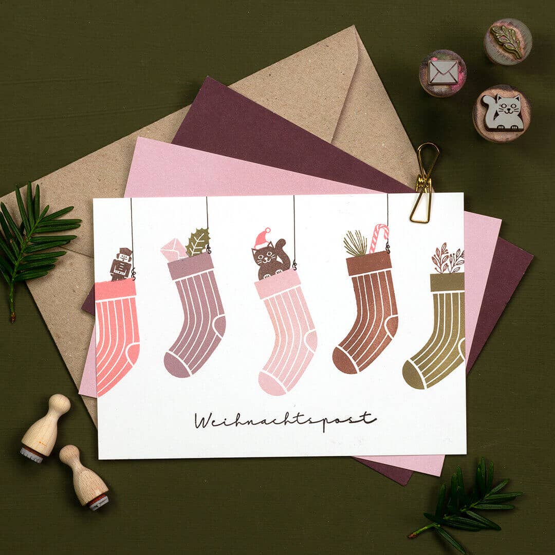 Perlenfischer – Carimbo de borracha/decorativo por atacado – 12x Carimbo | Quebra-nozes pequeno4