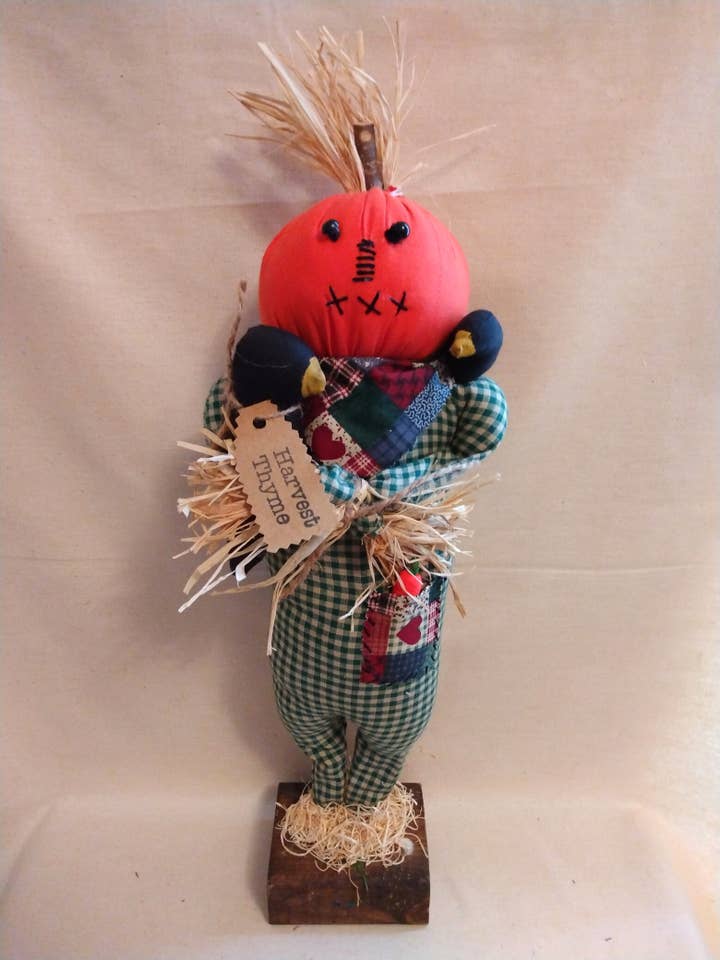 Standing Steve with Crow for wholesale by The Heritage Primitive Gift Shoppe