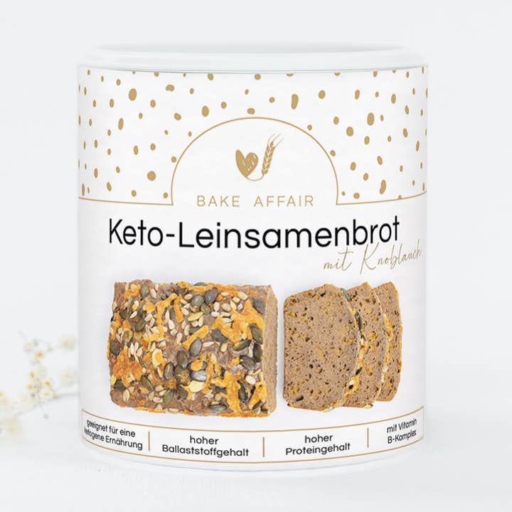 KETO baking mix keto linseed bread for wholesale by Bake Affair GmbH