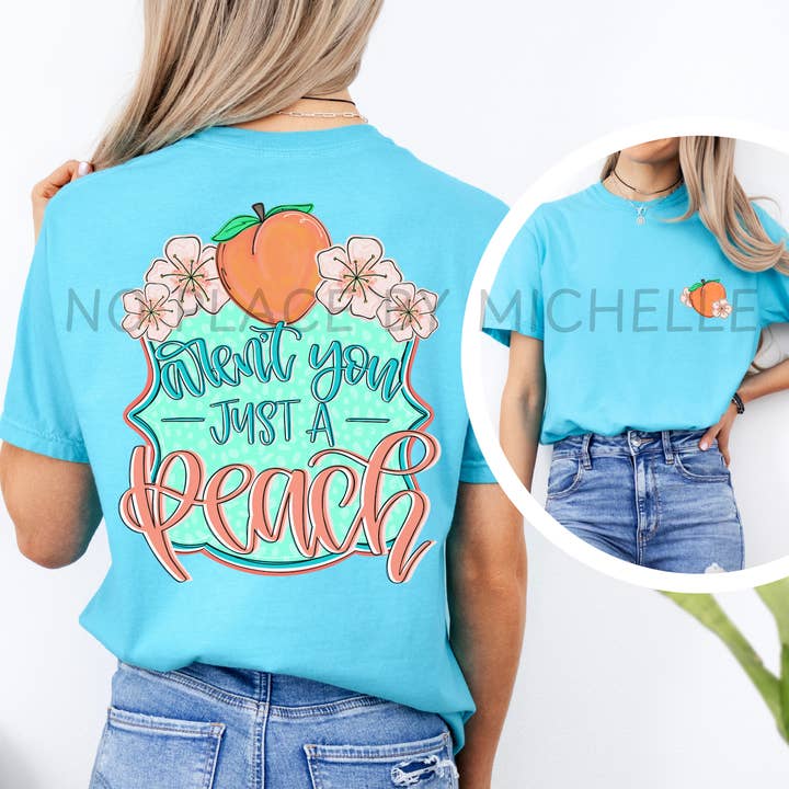 Aren't You Just a Peach Graphic T-shirt for wholesale by Shells Primitives/No Place Like Home