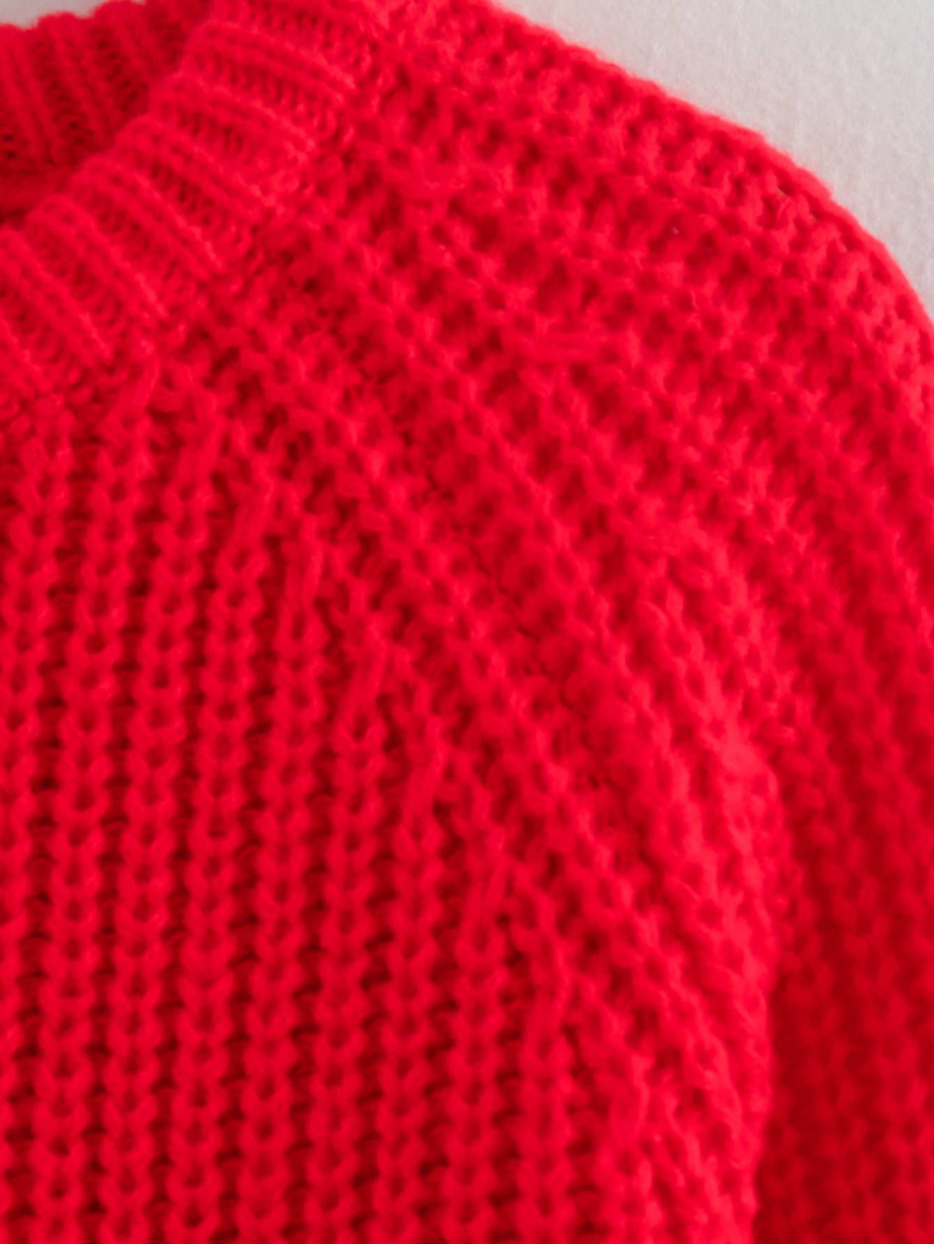 Rosa Clothing - Wholesale Cardigan - Women's - chunky crewneck knit Cardigan5