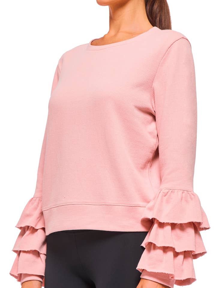 Sweat-shirt à volants pour la vente par Urban Savage