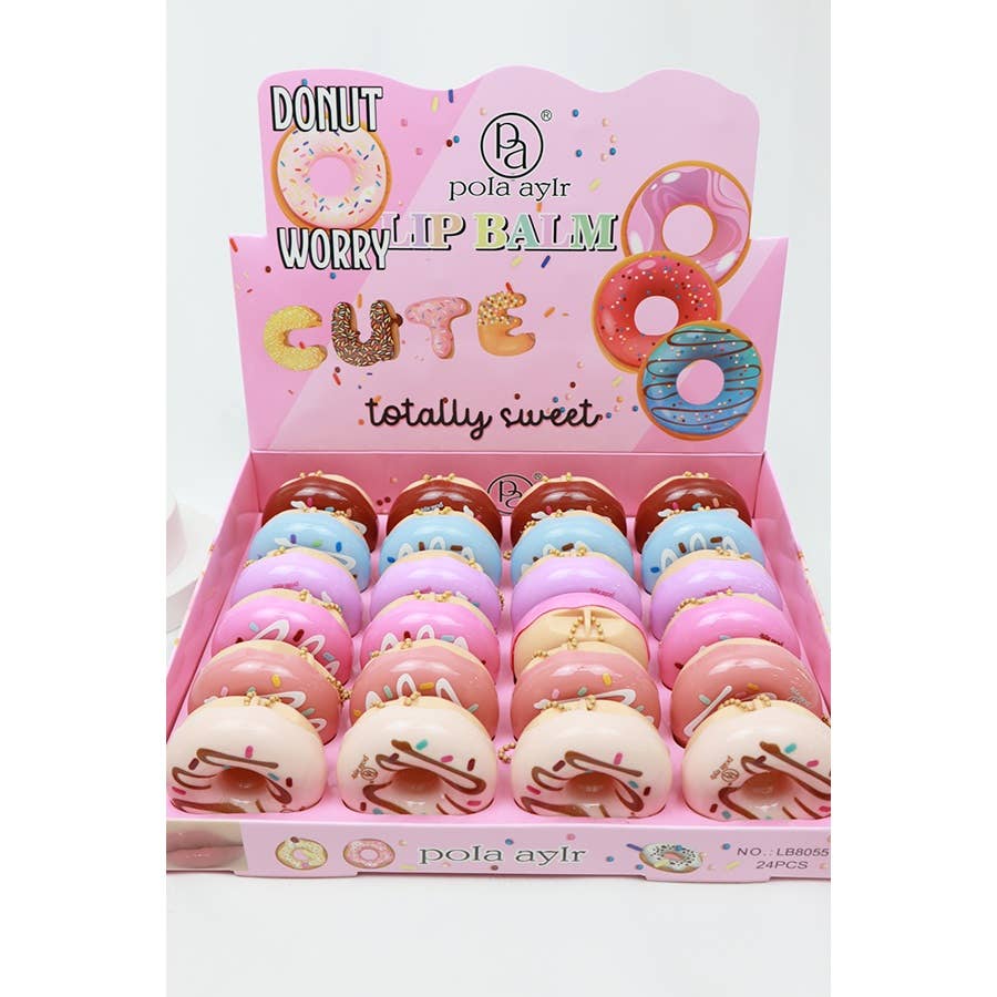 MIX COLOR Donut Lip Balm Set for wholesale on Faire7