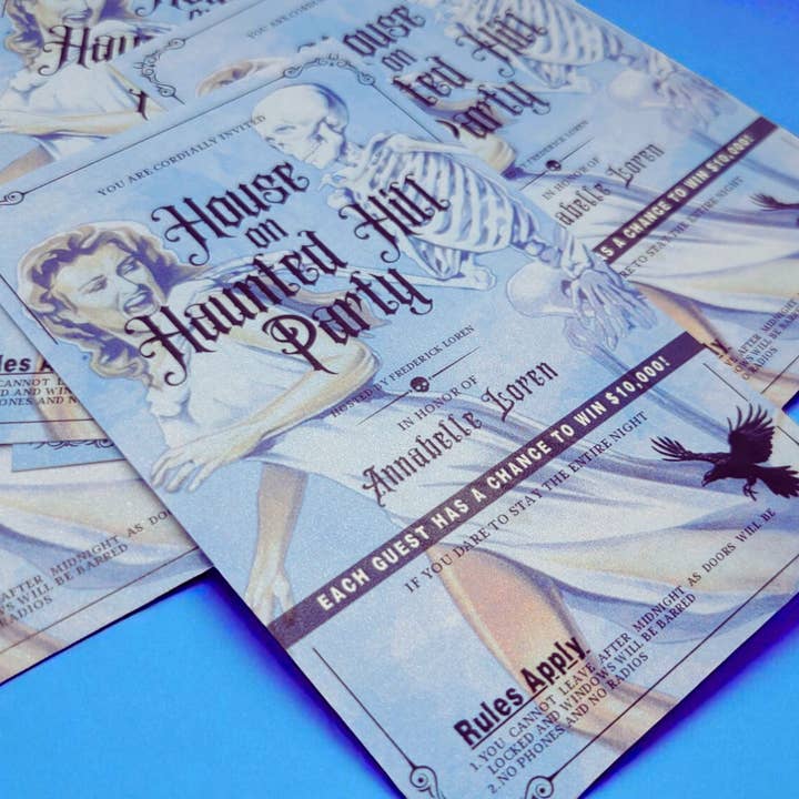 House on Haunted Hill Bookmark for wholesale by Junkyard Bunnie LLC