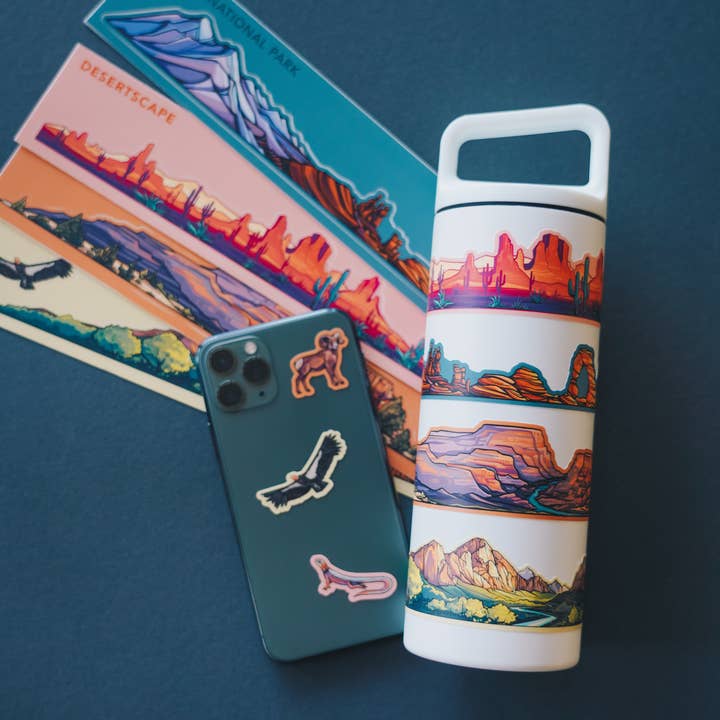 Hydrascape Stickers - Wholesale Sticker - Cascade Volcanoes Miniscape Sticker3