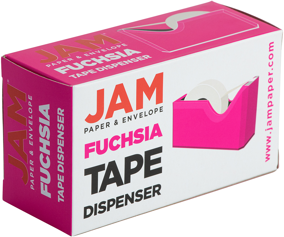 JAM PAPER - Wholesale Tape Dispenser - JAM Colorful Desk Tape Dispensers, Pink, 1/Pack2