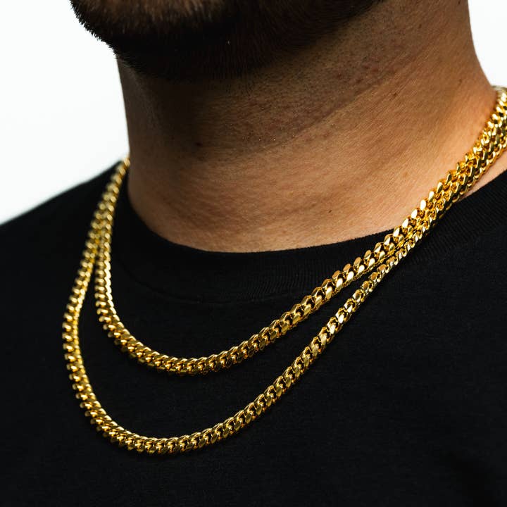 Twistedpendant - Wholesale Link & Chain Necklace - 23K Gold Miami Cuban Chain