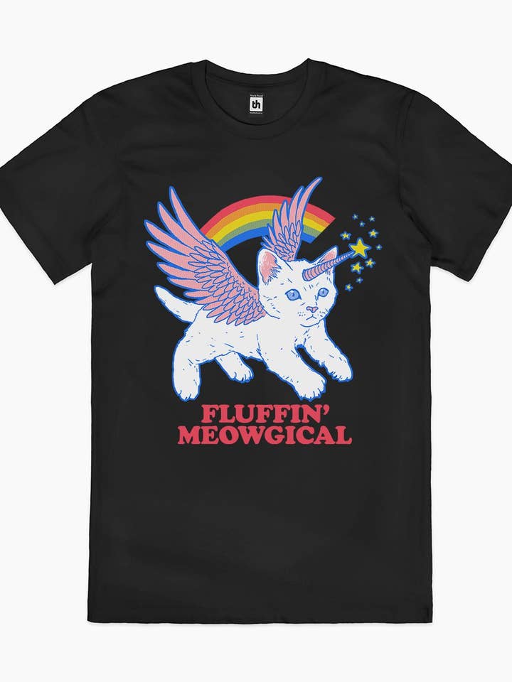 Threadheads - Wholesale Screen printed t-shirt – unisex - Fluffin Meowgical T-Shirt3