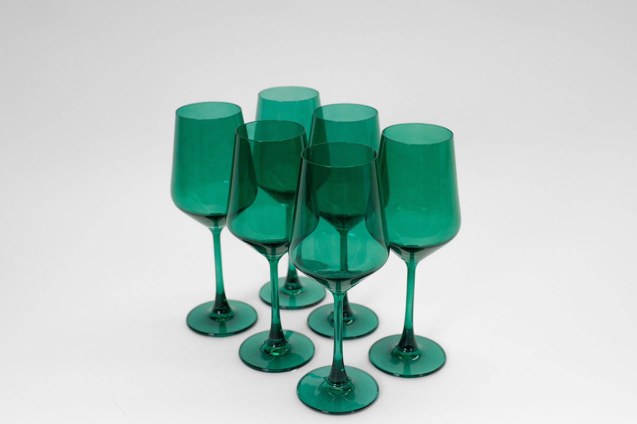 GlassHauseCo - Wholesale Wine Glass - Emerald Green - Colored Wine Glass3