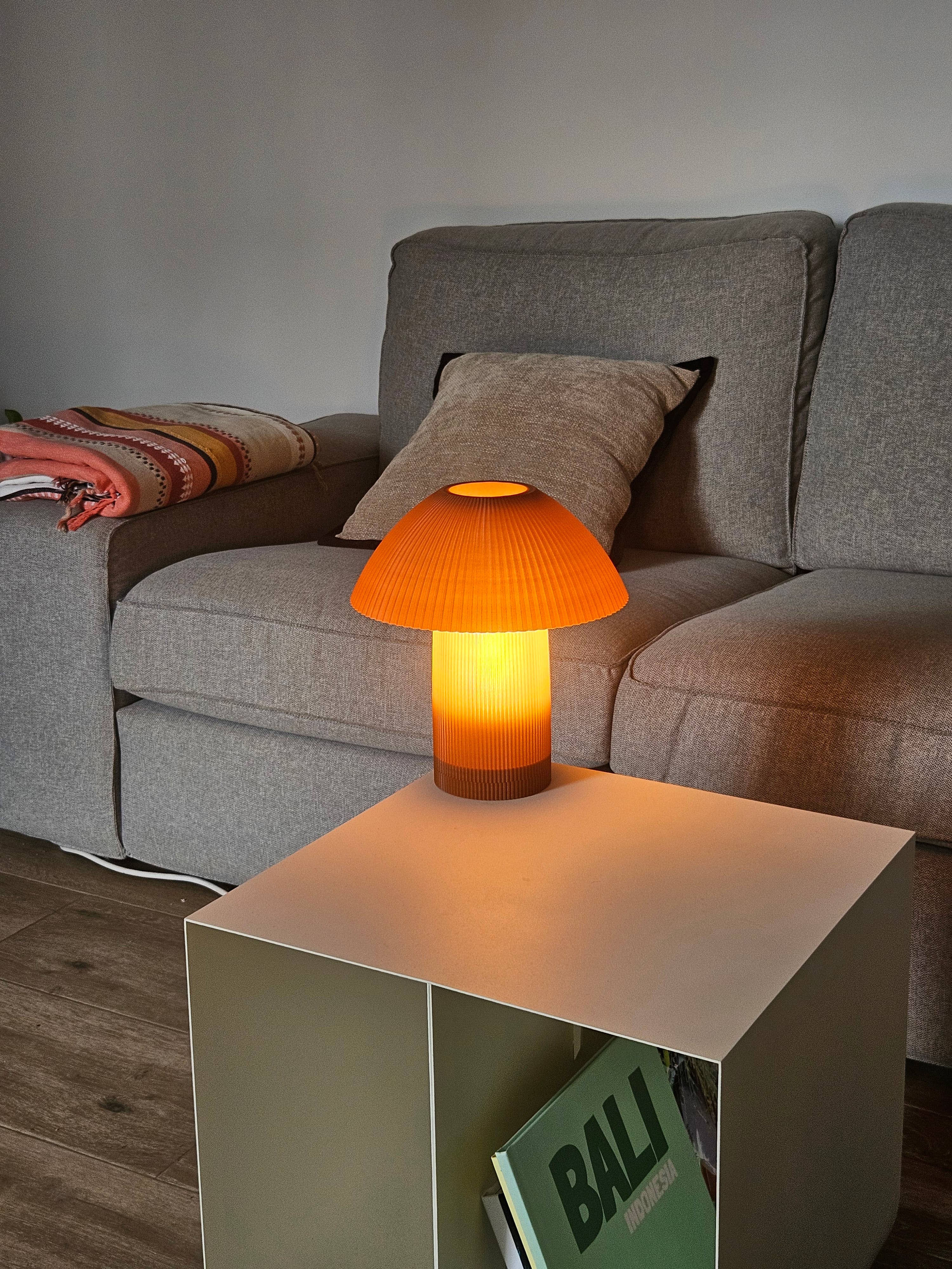 Coast Fig - Wholesale Accent/Desk Lamp - Natural Shroom Table Lamp (made from Brick dust)