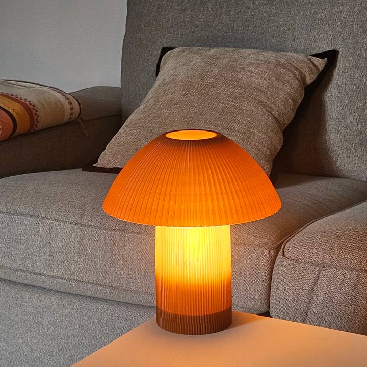 Coast Fig - Wholesale Accent/Desk Lamp - Natural Shroom Table Lamp (made from Brick dust)0