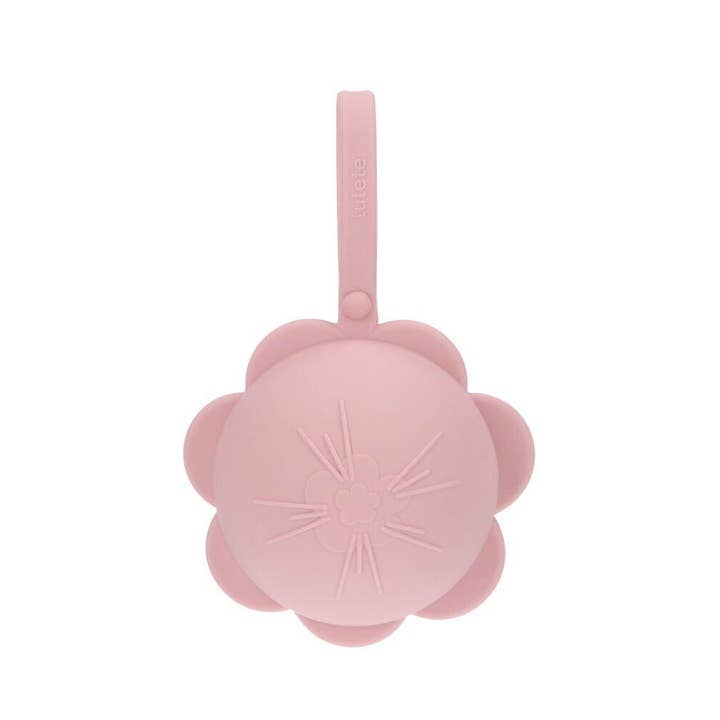 Tutete - Wholesale Pacifier Clip - Baby - Baby Pacifier Holder Silicone Flower Pink2