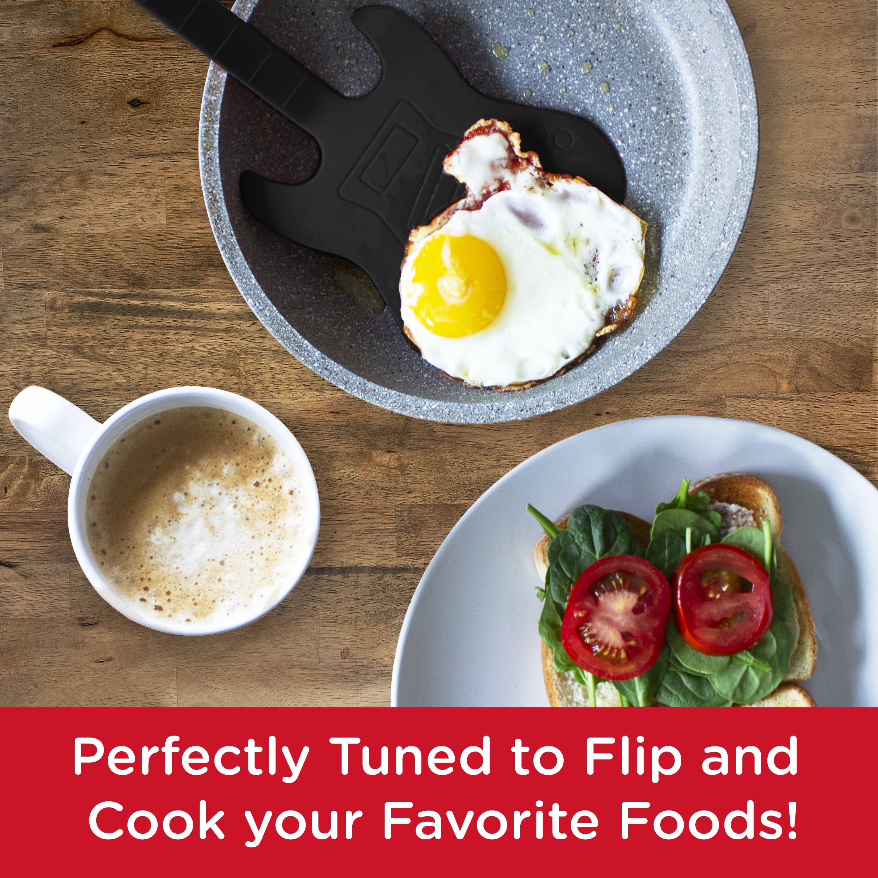 AQUARIUS, GAMAGO, ICUP, & ROCK SAWS by NMR Brands - Wholesale Spatula/Turner - Guitar Spatula (Black)2