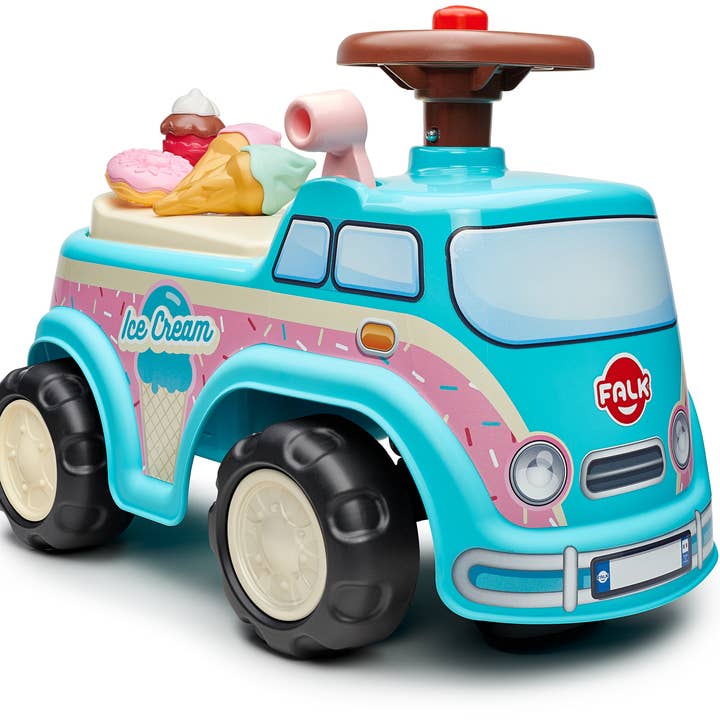American Hobbies & Merchandising - Wholesale Toy Car/Truck - Kids - Ice Cream Truck Ride-on Vehicle Toy W/ accessories 1-3 Y