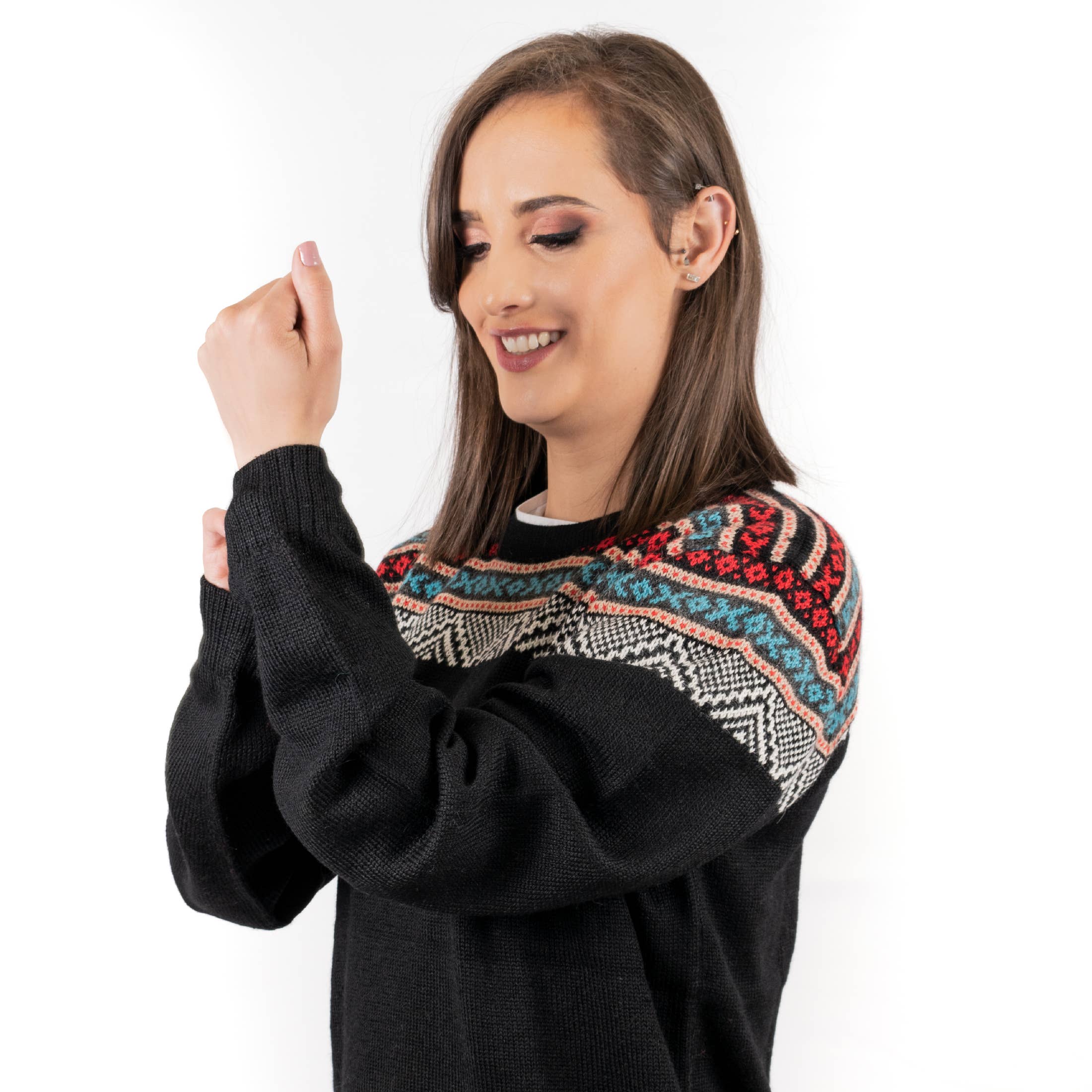 L.A.M Bolivia – wholesale Knitted jumper – Women′s – Alpaca Sweater Andes4