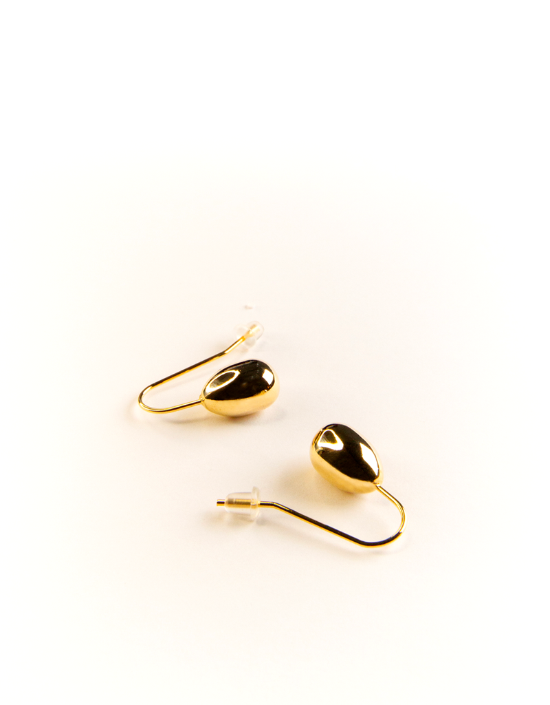 AUTUMN OVAL DROP EARRINGS GOLD for wholesale on Faire0