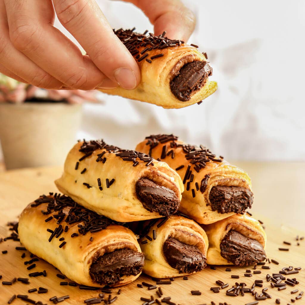 Nazaré Hojaldrería - Wholesale Cookie - Chocolate Rolls Bulk 2.5 Kg (13€/Kg)4