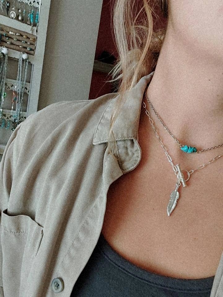 Dainty turquoise Choker for wholesale by The peachy cactus boutique