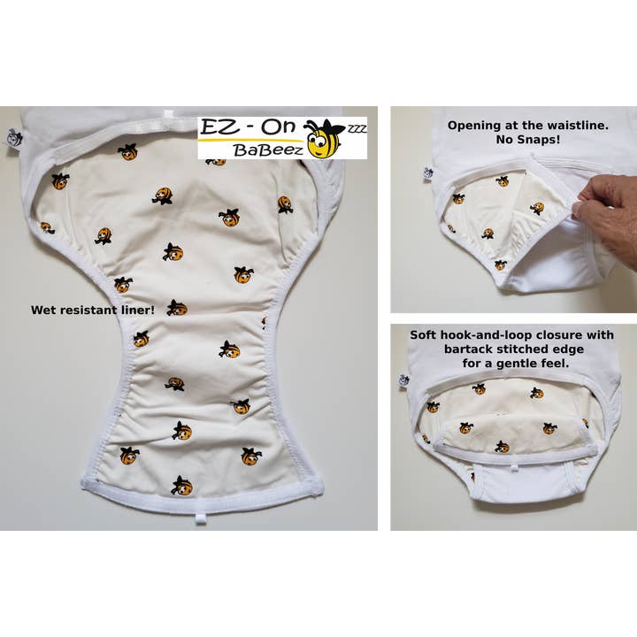 EZ-On BaBeez™ - Spring & Summer - Pink Stripes - Baby Bodysuit, Short Sleeves for wholesale by EZ-On BaBeez