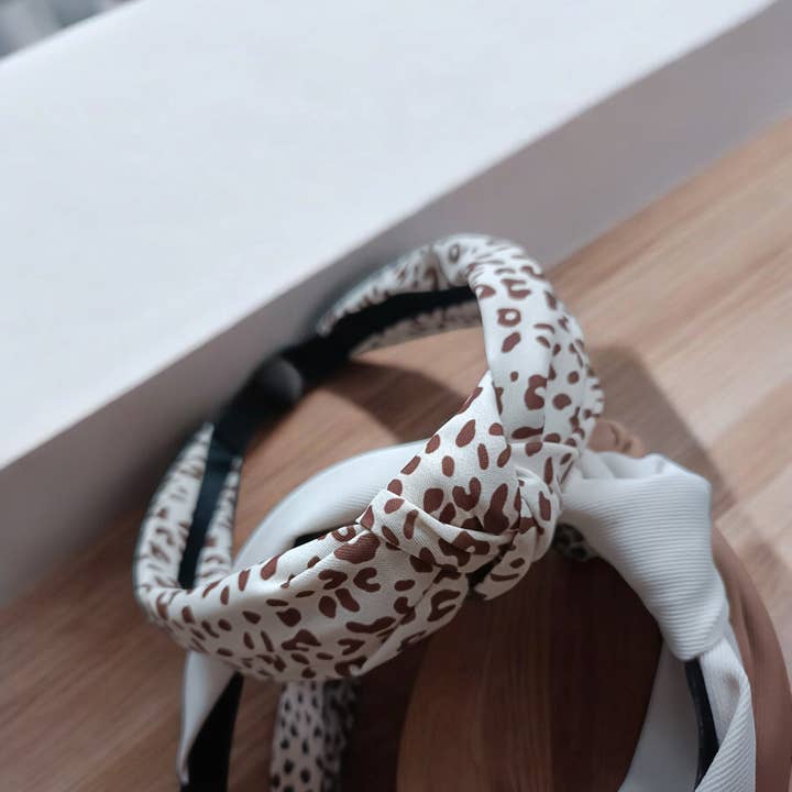 Kids4trendy - Vendita all'ingrosso Fascia per capelli - Donna - Fascia per capelli donna 4 pezzi Leopardato marrone3