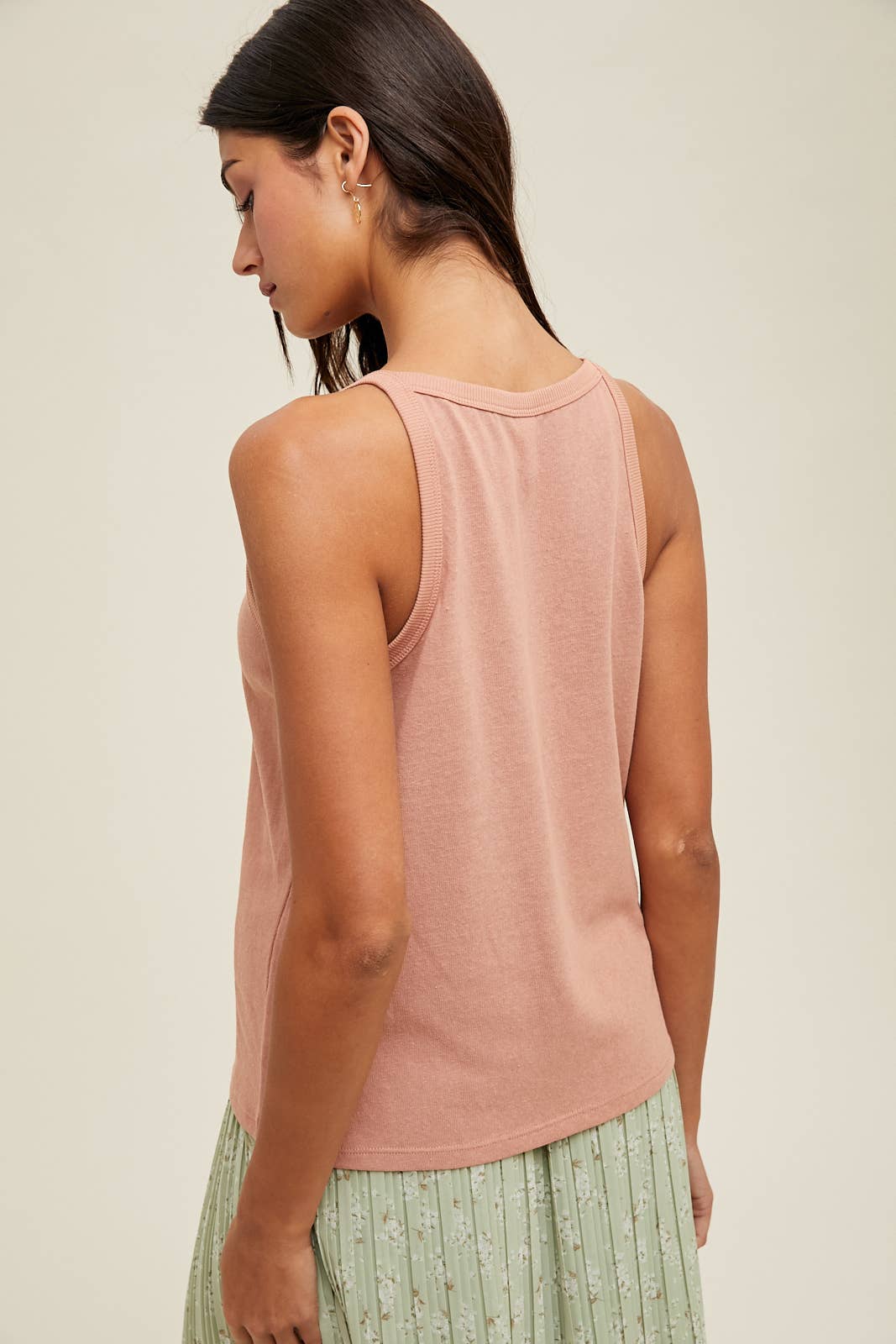 Wishlist Apparel - Wholesale Tank Top - Women's - BASIC HIGH NECK TANK TOP / WL24-95047