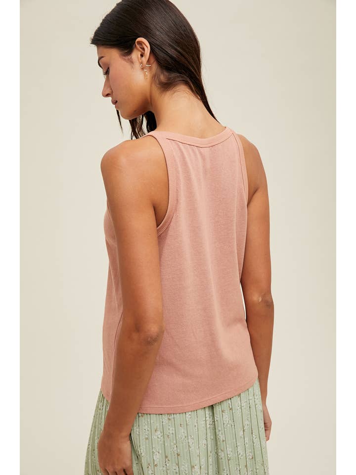 Wishlist Apparel - Wholesale Tank Top - Women's - BASIC HIGH NECK TANK TOP / WL24-95047