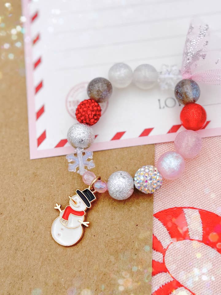 Snowmen // Child Bracelet for wholesale by Bend & Snap