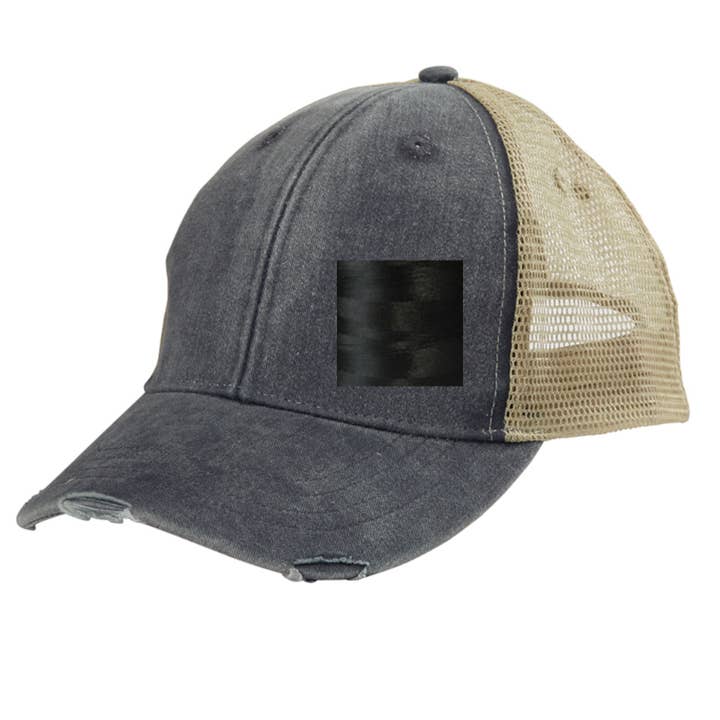 Gracie Designs - Wholesale Trucker Hat - Unisex - Maryland Off Center Hat - Distressed hat - Many Colors