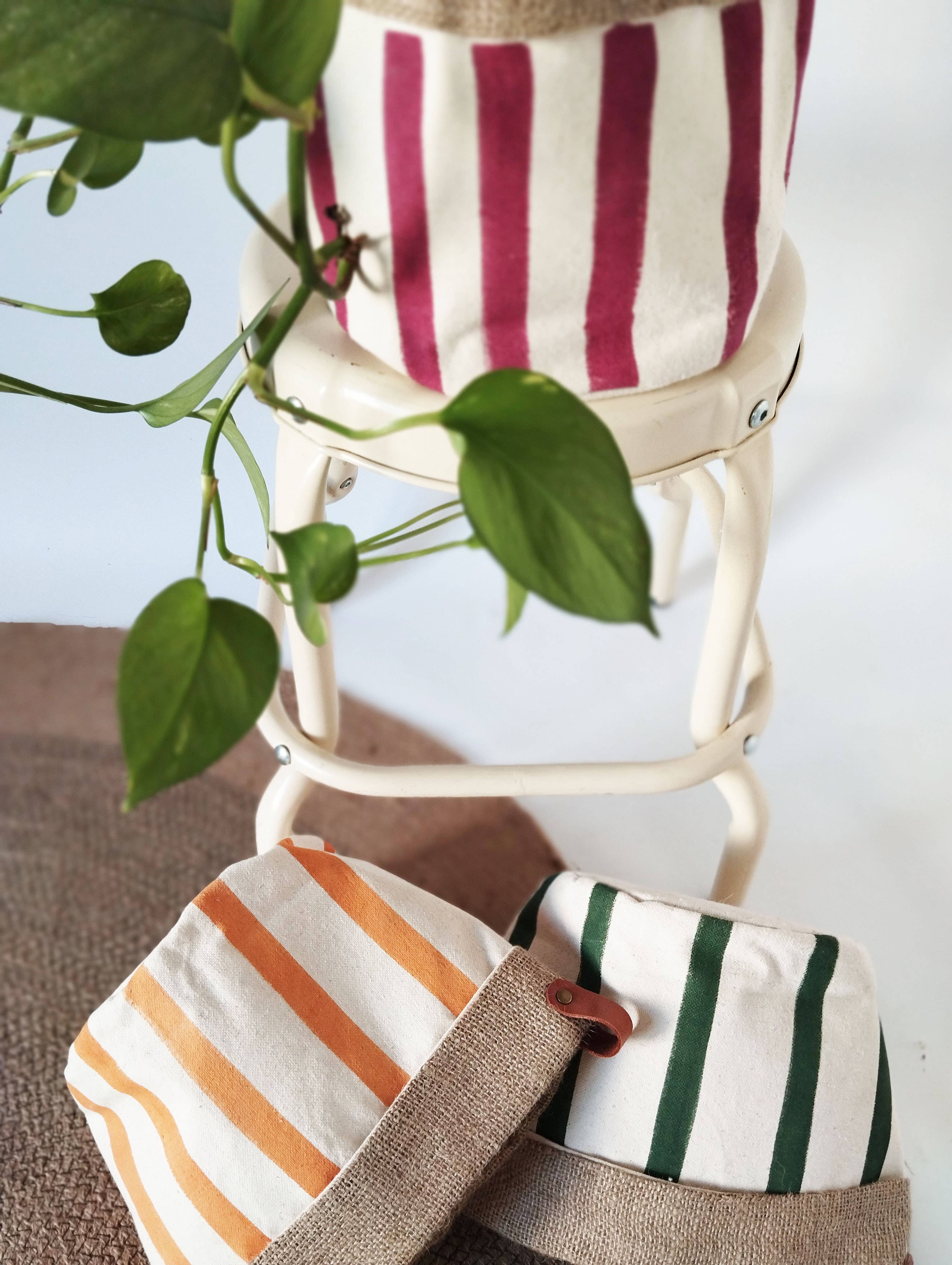 The Ink Job – Engroshandel Plantekrukke – Mellemstor indendørs plantepotte med striber7