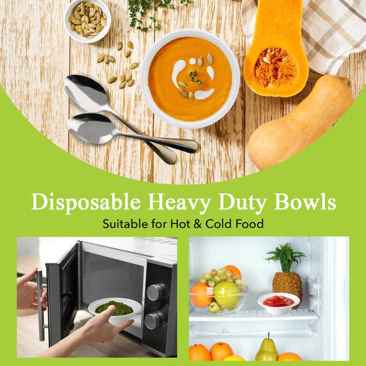 White Three Leaf 12 Oz (355 Ml)  Bagasse Bowl, 1000 Ct. for wholesale on Faire5