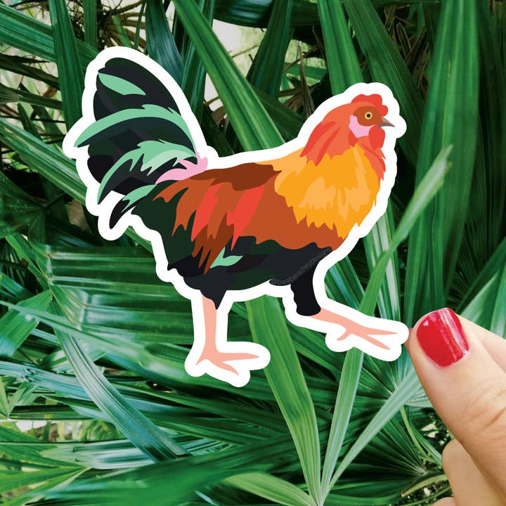 Moa Chicken Sticker for wholesale by Bee Beachey Designs