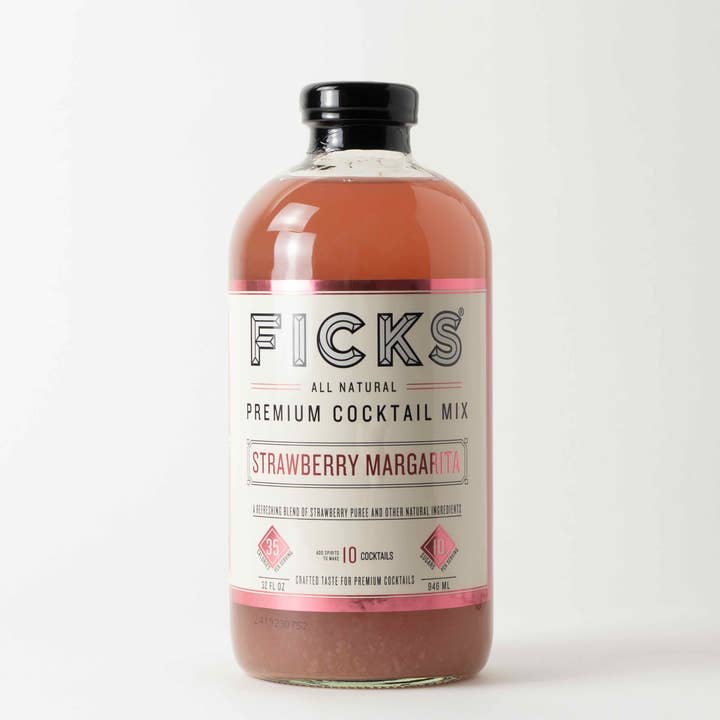 FICKS Premium Strawberry Margarita Cocktail Mix for wholesale by FICKS