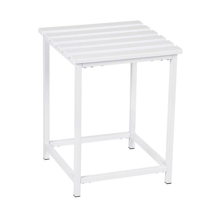 Taburete de baño de metal blanco moderno para venta al por mayor de Andrea House