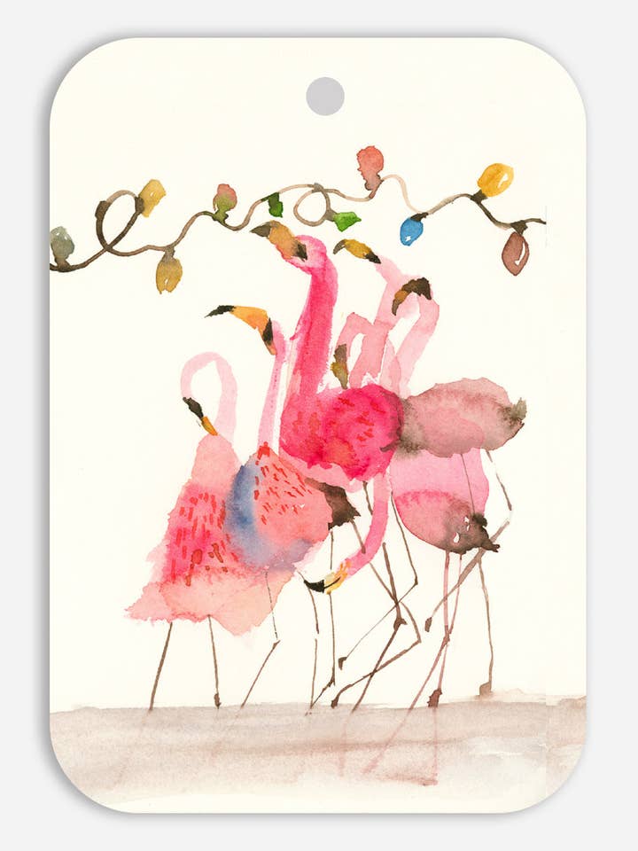 Etiqueta de regalo - Flamencos - GT - 0053 para venta al por mayor de Ping He Art