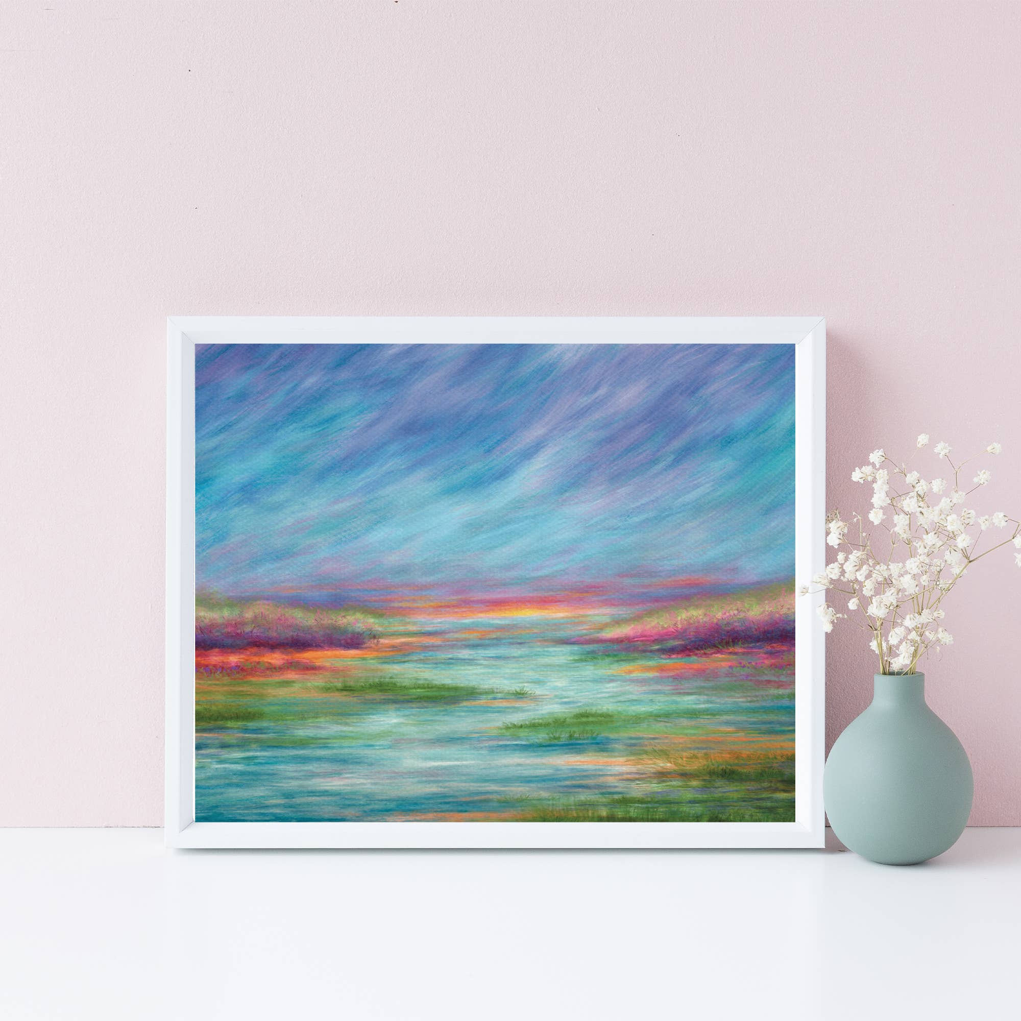 Green Artist Designs - Wholesale Art Print - Mystical Summer Evening Art Print2