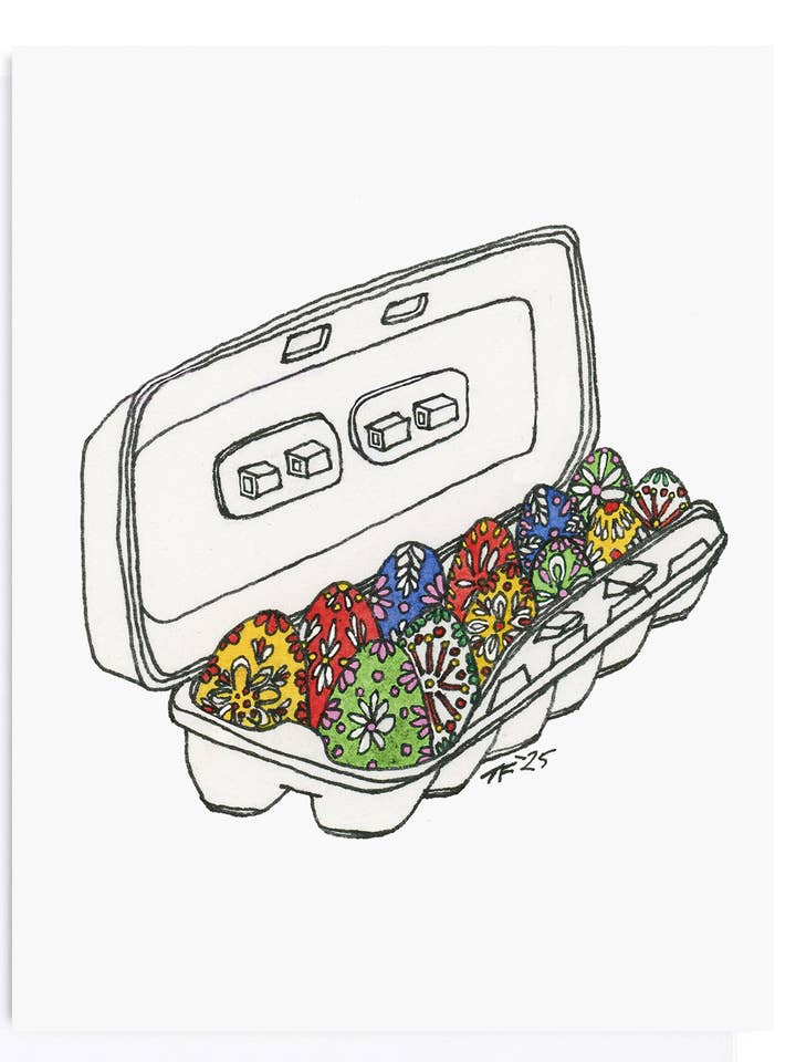 Price of Eggs, Easter Greeting Card for wholesale by Toute-Petite