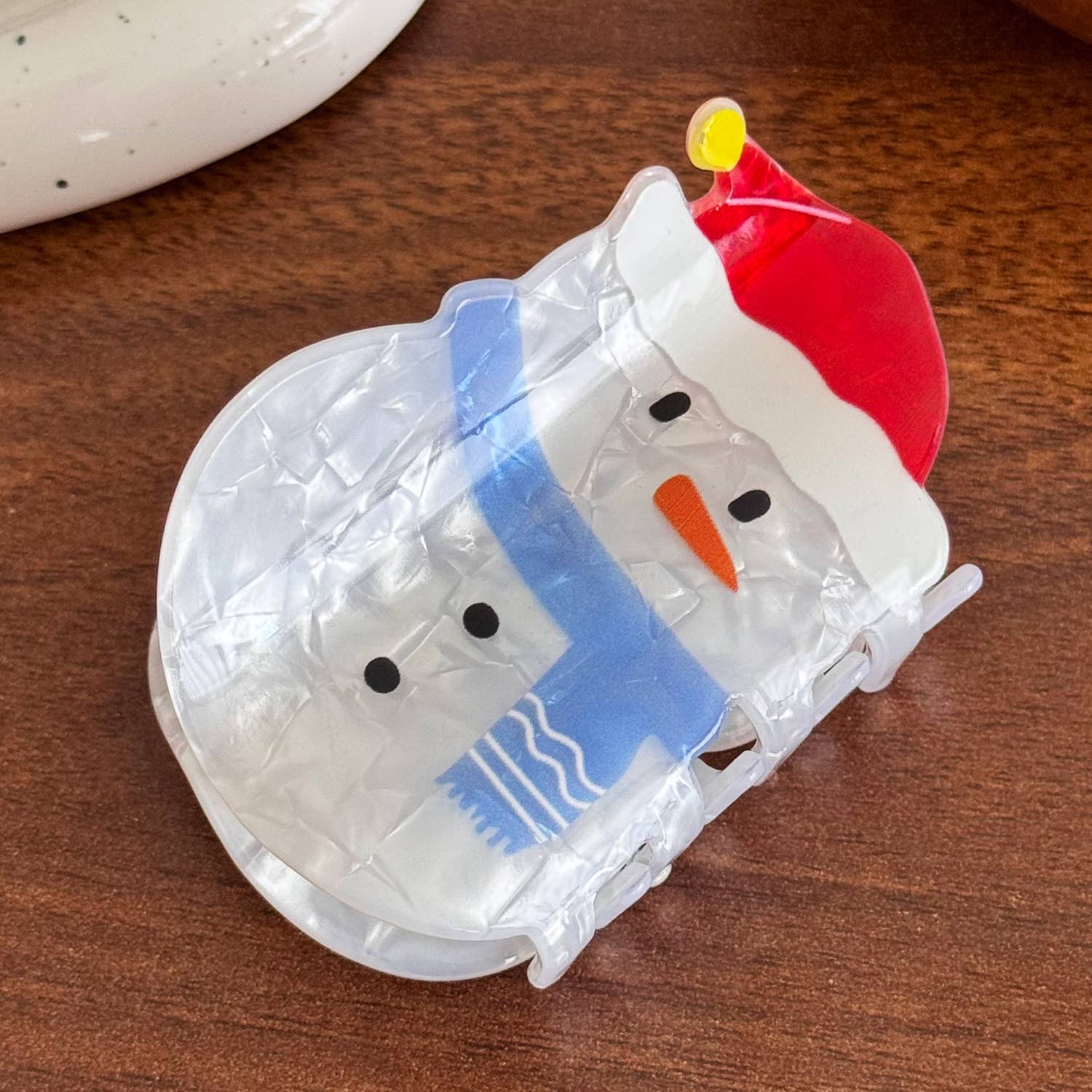 SoapElenGlen - Wholesale Hair Clip - Women's - Cartoon Christmas Series Hair Clip, Winter Snowman Hair Claw1