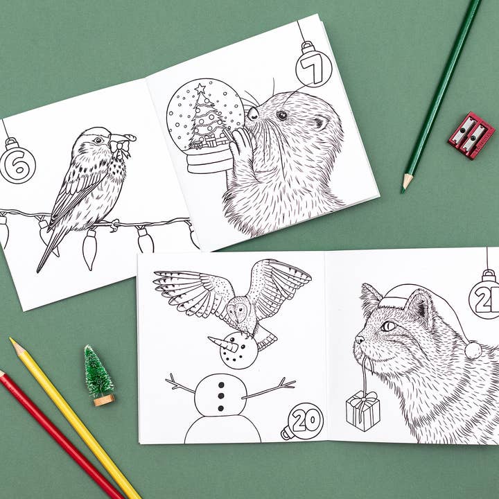 Wild Lines - Wholesale Coloring & Activity Book - Kids & Baby - Wild Advent Colouring Book - Kids Advent Calendar Activity1