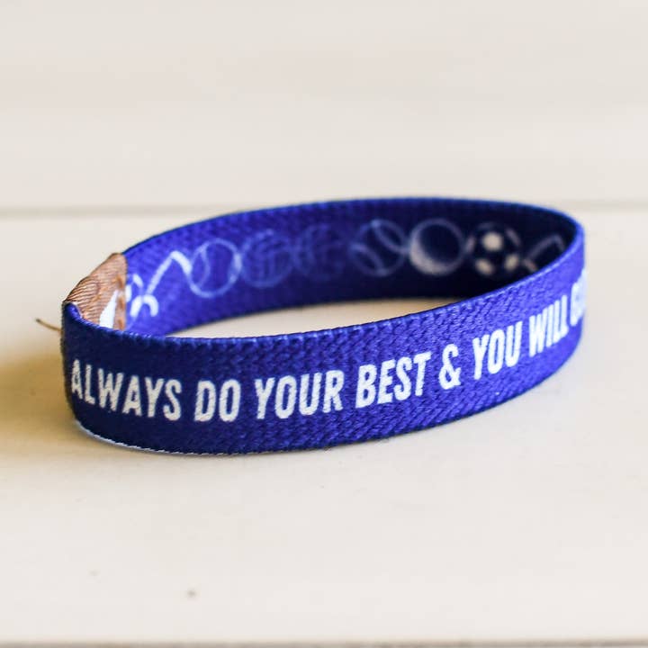 Always Do Your Best Kids Wristband for wholesale by Pink Salt Riot