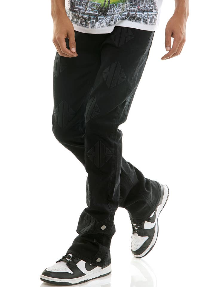 KDNK - Wholesale Jeans - Men's - EMBROIDERY FLARE JEANS4