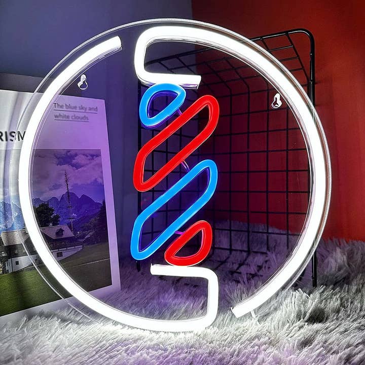 Letrero de neón Barber Poles para venta al por mayor de Aoos Custom