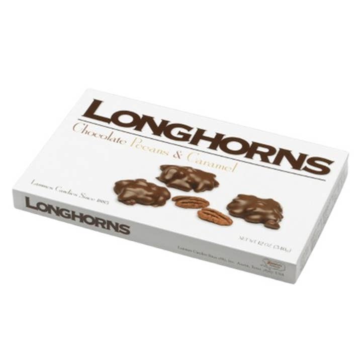 Longhorns Milk Chocolate Gift Box 12 oz for wholesale by Lammes Candies