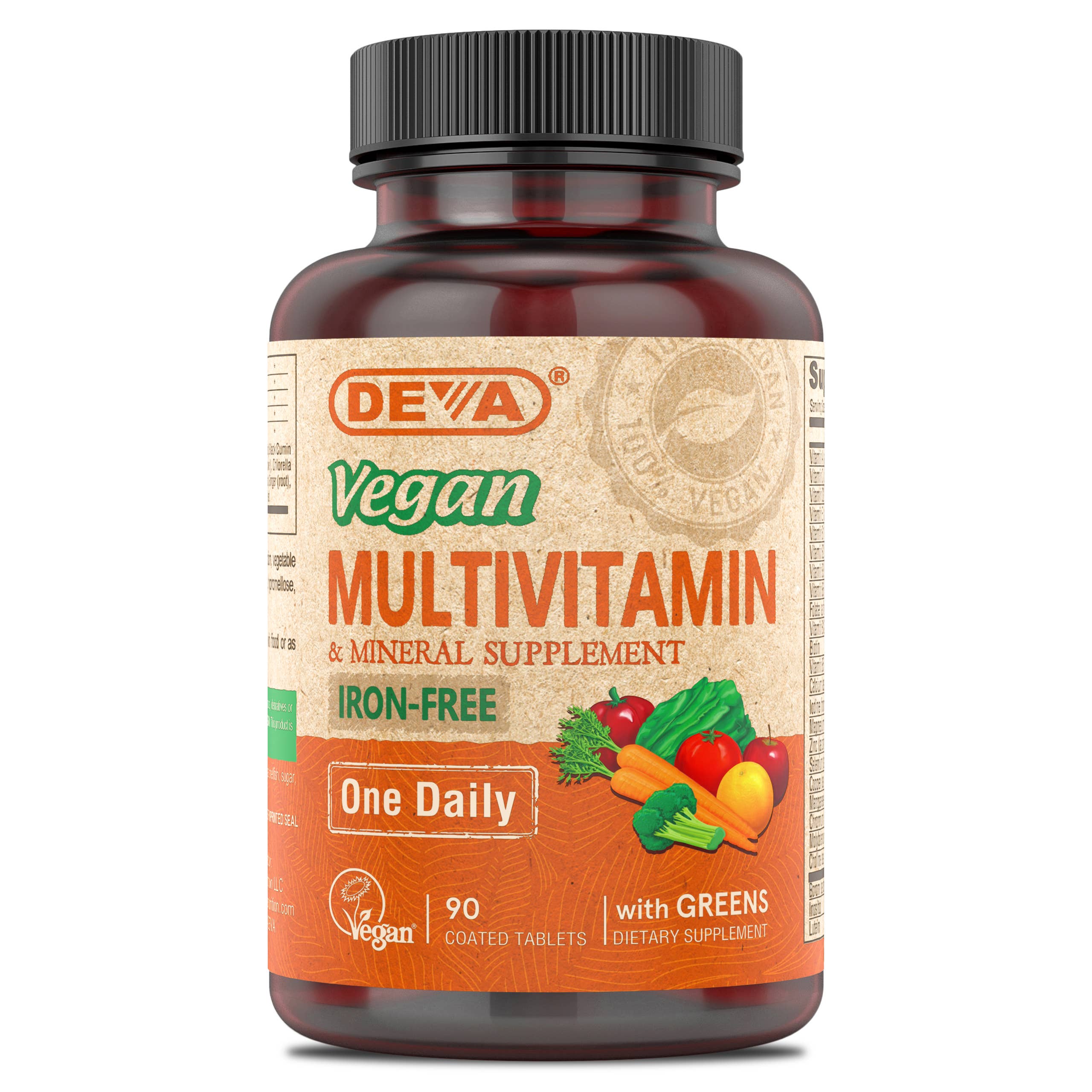 Deva Nutrition – wholesale Oral supplement/vitamin – Vegan Multivitamin & Mineral Iron-free - One Daily0